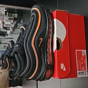 Nike Air Max 97 Safety Orange Size 5.5 Youth New Condition
